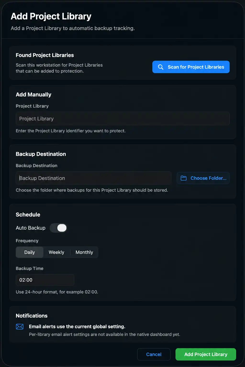 Add Project Library